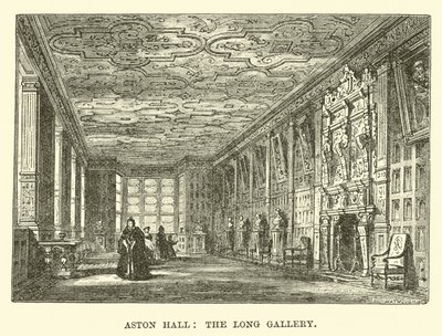 Aston Hall, de Lange Galerij door English School