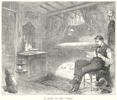 Thuis op de "Pera" (gravure) door English School