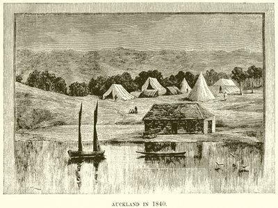 Auckland in 1840 door English School