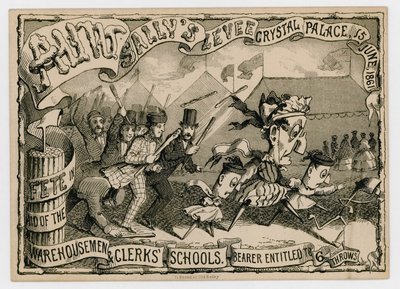 Aunt Sallys Levee, Crystal Palace, 15 juni 1861 door English School