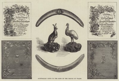 Australische geschenken aan de zonen van de Prins van Wales door English School