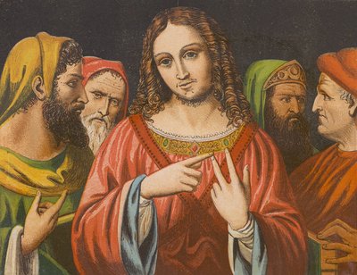 Autoriteit van Jezus Christus in de tempel in twijfel getrokken door English School