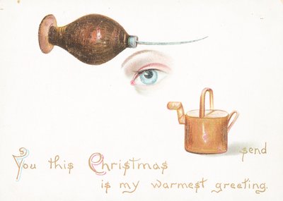 Priem, Oog en Gieter, Kerstkaart door English School