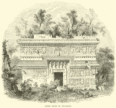 Azteekse ruïne in Yucatan door English School