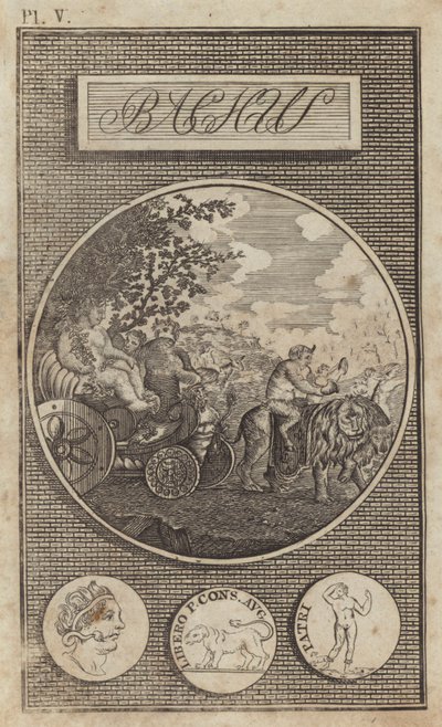 Bacchus, oude Romeinse god van de wijn door English School