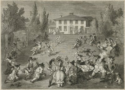 Bagnigge Wells House en Theetuinen door English School