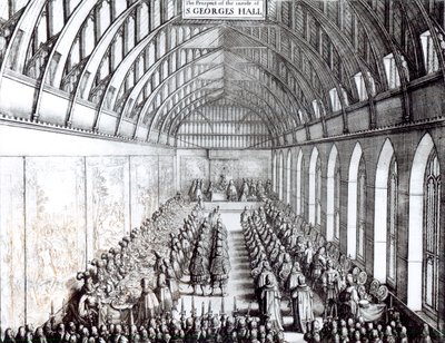 Banket van Karel II (1630-85) in St. George