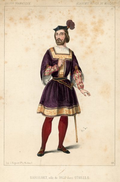 Baroilhet in de rol van Iago uit Othello door English School