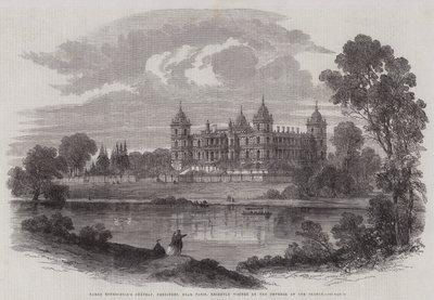 Het kasteel van Baron Rothschild, Ferrieres, nabij Parijs, onlangs bezocht door de keizer van Frankrijk door English School