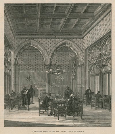 Advocatenkamer in de nieuwe Koninklijke Hoven van Justitie door English School