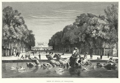 Bassin van Apollo, in Versailles door English School