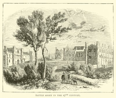 Battle Abbey in de 17e eeuw door English School