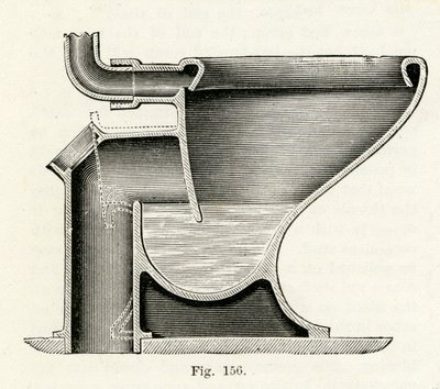 Baziers Patent Direct-Action Closet, 1870 door English School