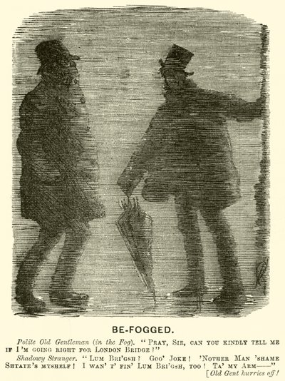 In de mist (gravure) door English School