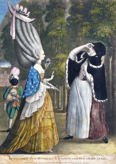 Wees niet verbaasd, lieve moeder - Het is inderdaad uw dochter Anne, naar een originele tekening van Grimm, gedrukt voor Carington Bowles, Londen, uitgegeven 1774 door English School