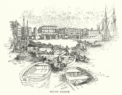 Onder de Brug (gravure) door English School