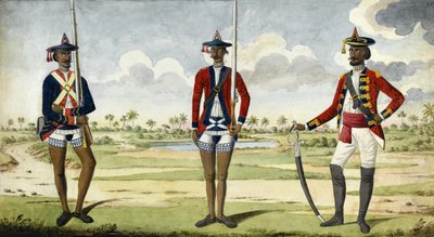 Troepen van het Bengaalse Leger door English School