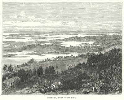 Bermuda, vanaf Gibbs Hill (gravure) door English School