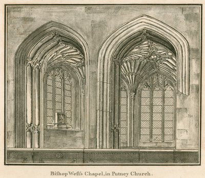 Bishop Wests Kapel, Putney Kerk, Londen door English School