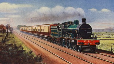 Bombay-Calcutta Mail op de Great Indian Peninsula Railway door English School