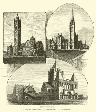 Kerken in Boston door English School