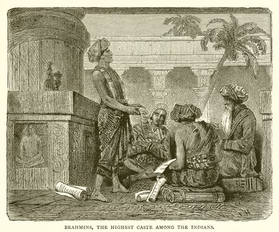 Brahmanen, de hoogste kaste onder de Indiërs door English School