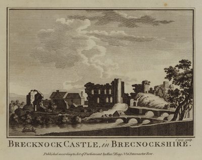 Brecknock Kasteel, in Brecknockshire door English School