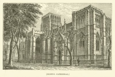 Kathedraal van Bristol (gravure) door English School