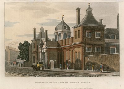 British Museum in Montague House door English School