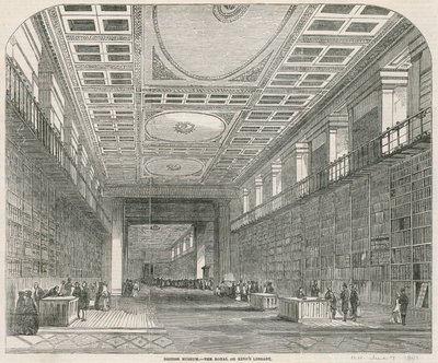 British Museum, de Koninklijke of Koningsbibliotheek door English School