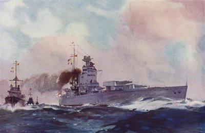 Brits slagschip van de Nelson-klasse door English School