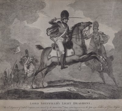Britse soldaten van Lord Sheffield