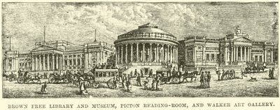 Brown Vrije Bibliotheek en Museum, Piction Leeszaal, en Walker Kunstgalerij door English School