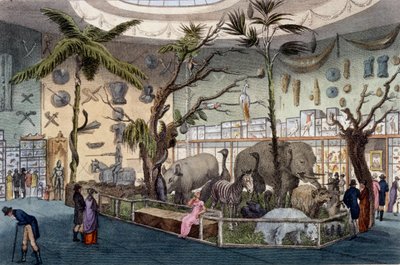 Bullocks Museum, 22 Piccadilly, Londen, uit Ackermanns Repository of Arts, 1809 door English School