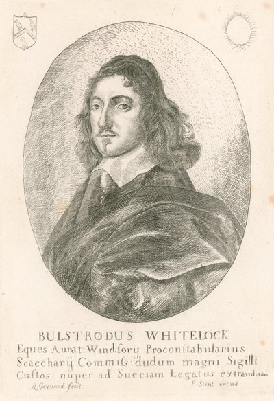 Bulstrode Whitelock (1605-75), commissaris van het Grote Zegel onder Cromwell door English School