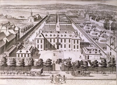 Burlington House in Piccadilly, 18e eeuw door English School