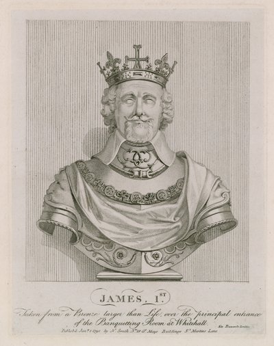 Buste van Jacobus I door English School