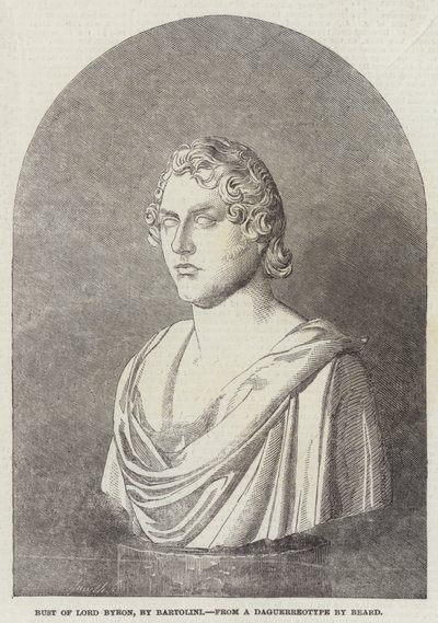 Buste van Lord Byron, door Bartolini door English School