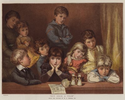 Maar één keer per jaar (chromolitho) door English School