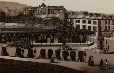 Buxton: Warme Baden en Colonnade door English School