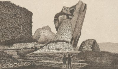 Caerphilly Kasteel, Scheve Toren door English School