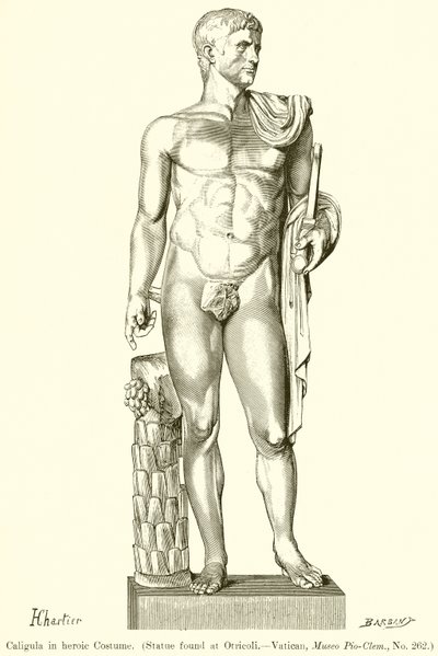 Caligula in Heroïsch Kostuum door English School