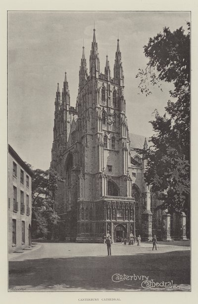 Kathedraal van Canterbury door English School