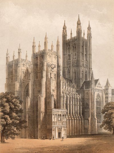 Kathedraal van Canterbury door English School