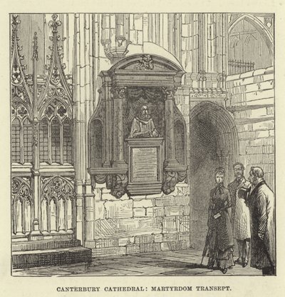 Canterbury Kathedraal, martelaarschap transept door English School