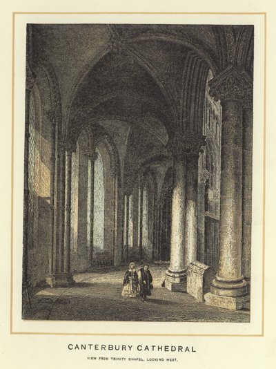 Kathedraal van Canterbury, aanzicht vanuit de Trinity Chapel, kijkend naar het westen door English School