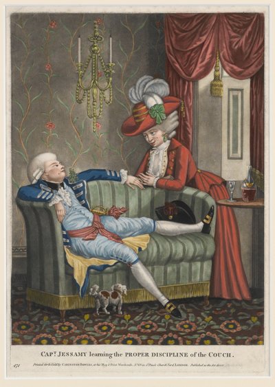 Kapitein Jessamy leert de Juiste Discipline van de Bank, ca.1782 door English School
