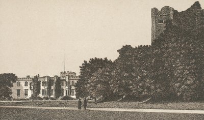 Kasteel Voorzijde en Donjon door English School