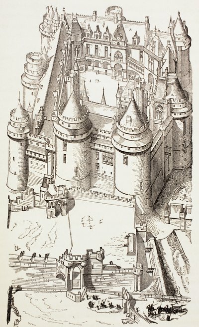 Kasteel van Pierrefonds, Frankrijk, ca. 1880 door English School