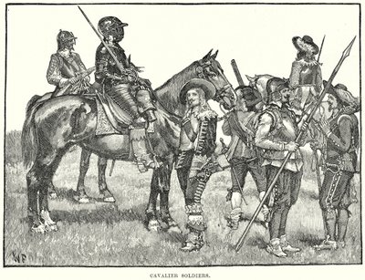 Cavaleristen (gravure) door English School